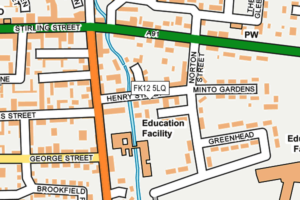 FK12 5LQ map - OS OpenMap – Local (Ordnance Survey) FK12 5LQ map - OS OpenMap – Local (Ordnance Survey)