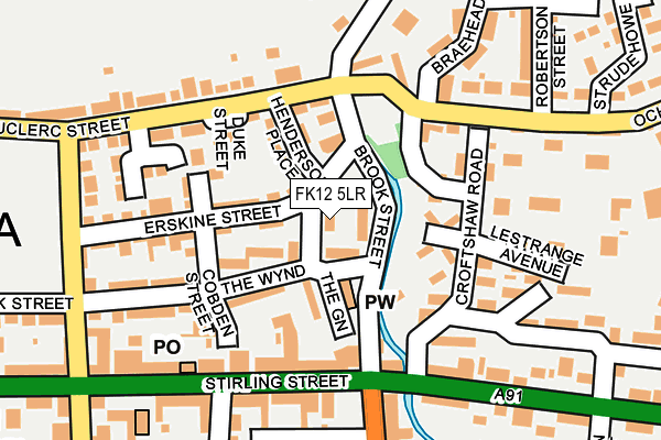 FK12 5LR map - OS OpenMap – Local (Ordnance Survey) FK12 5LR map - OS OpenMap – Local (Ordnance Survey)