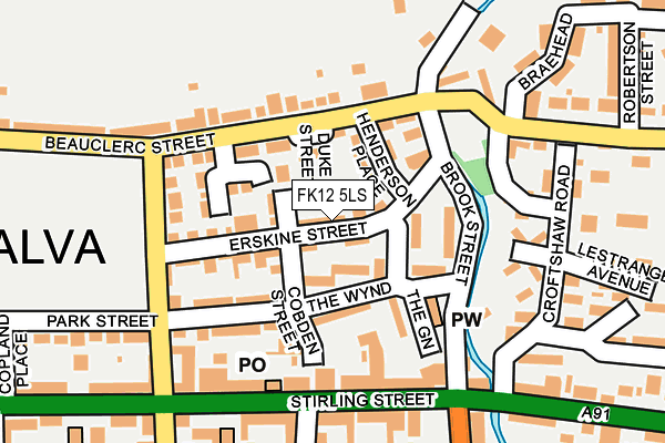 FK12 5LS map - OS OpenMap – Local (Ordnance Survey) FK12 5LS map - OS OpenMap – Local (Ordnance Survey)