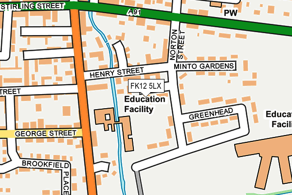 FK12 5LX map - OS OpenMap – Local (Ordnance Survey) FK12 5LX map - OS OpenMap – Local (Ordnance Survey)