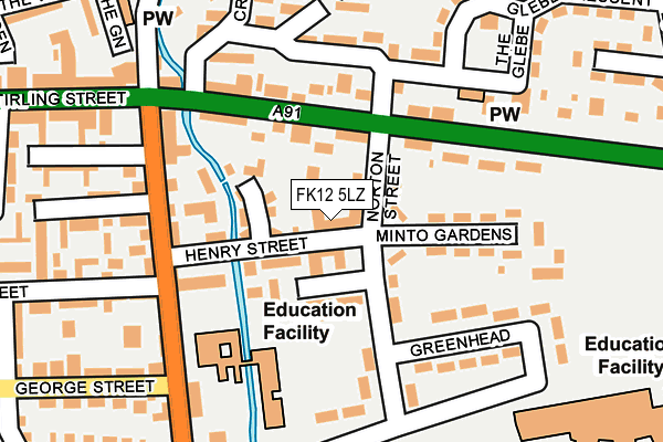 FK12 5LZ map - OS OpenMap – Local (Ordnance Survey) FK12 5LZ map - OS OpenMap – Local (Ordnance Survey)