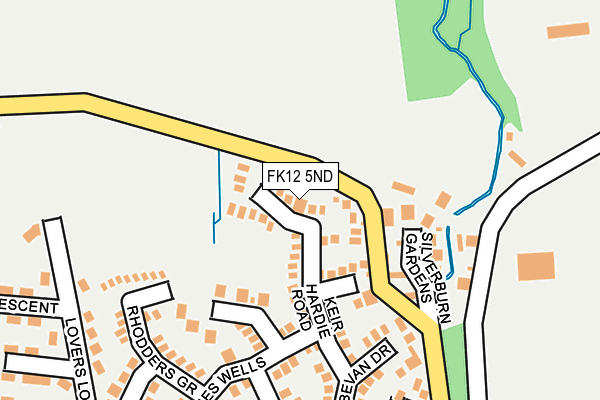 FK12 5ND map - OS OpenMap – Local (Ordnance Survey) FK12 5ND map - OS OpenMap – Local (Ordnance Survey)