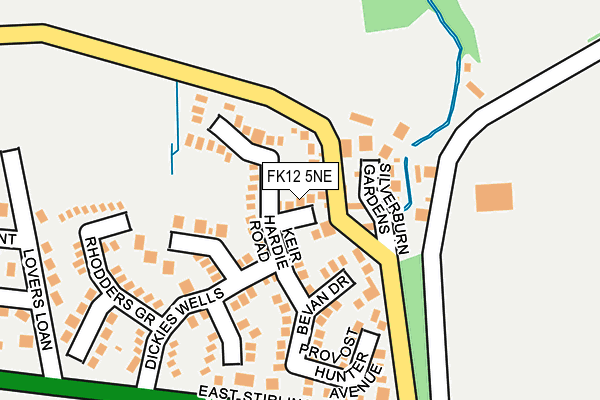 FK12 5NE map - OS OpenMap – Local (Ordnance Survey) FK12 5NE map - OS OpenMap – Local (Ordnance Survey)