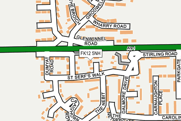 FK12 5NH map - OS OpenMap – Local (Ordnance Survey) FK12 5NH map - OS OpenMap – Local (Ordnance Survey)