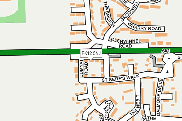 FK12 5NJ map - OS OpenMap – Local (Ordnance Survey) FK12 5NJ map - OS OpenMap – Local (Ordnance Survey)