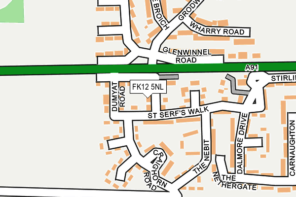 FK12 5NL map - OS OpenMap – Local (Ordnance Survey) FK12 5NL map - OS OpenMap – Local (Ordnance Survey)