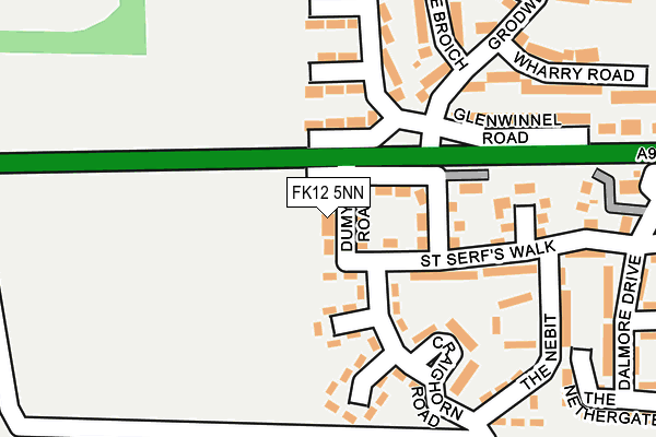 FK12 5NN map - OS OpenMap – Local (Ordnance Survey) FK12 5NN map - OS OpenMap – Local (Ordnance Survey)