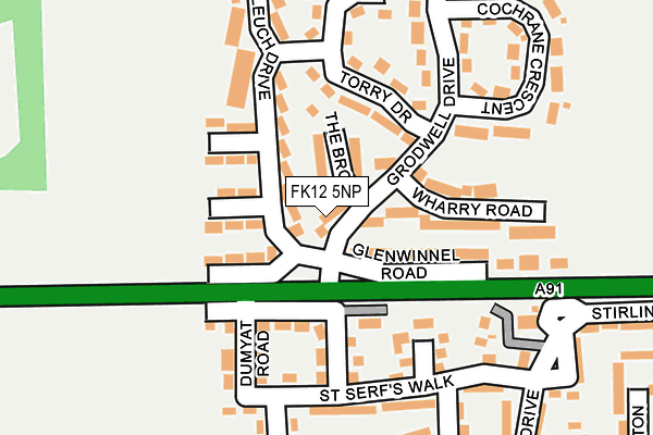 FK12 5NP map - OS OpenMap – Local (Ordnance Survey) FK12 5NP map - OS OpenMap – Local (Ordnance Survey)