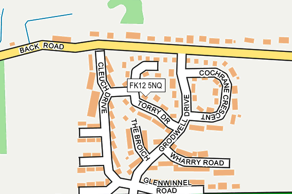 FK12 5NQ map - OS OpenMap – Local (Ordnance Survey) FK12 5NQ map - OS OpenMap – Local (Ordnance Survey)