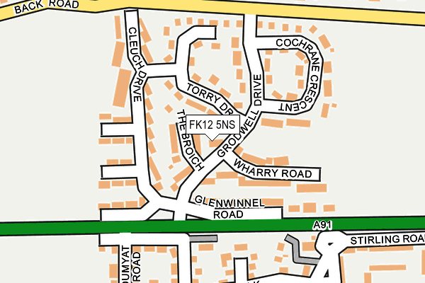FK12 5NS map - OS OpenMap – Local (Ordnance Survey) FK12 5NS map - OS OpenMap – Local (Ordnance Survey)