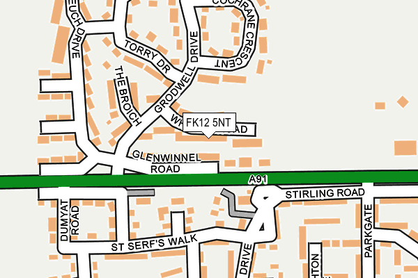 FK12 5NT map - OS OpenMap – Local (Ordnance Survey) FK12 5NT map - OS OpenMap – Local (Ordnance Survey)