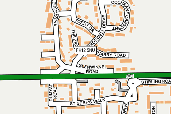 FK12 5NU map - OS OpenMap – Local (Ordnance Survey)