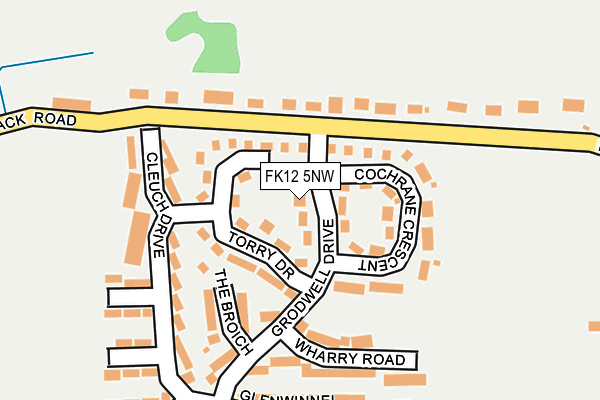 FK12 5NW map - OS OpenMap – Local (Ordnance Survey) FK12 5NW map - OS OpenMap – Local (Ordnance Survey)