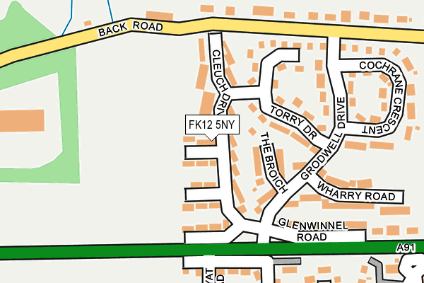FK12 5NY map - OS OpenMap – Local (Ordnance Survey)