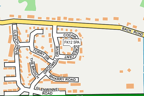 FK12 5PA map - OS OpenMap – Local (Ordnance Survey) FK12 5PA map - OS OpenMap – Local (Ordnance Survey)