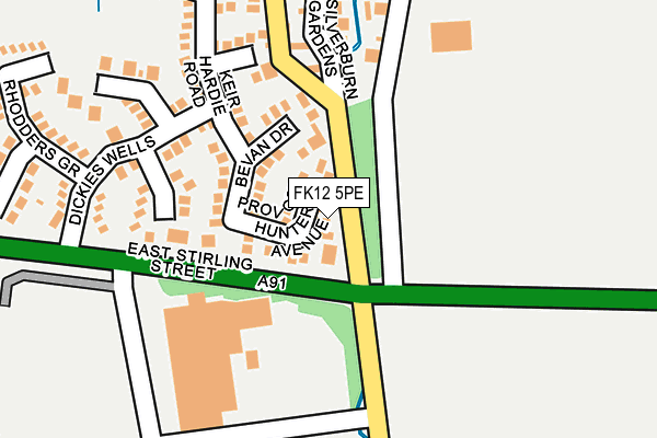 FK12 5PE map - OS OpenMap – Local (Ordnance Survey) FK12 5PE map - OS OpenMap – Local (Ordnance Survey)