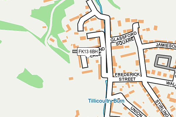 FK13 6BH map - OS OpenMap – Local (Ordnance Survey) FK13 6BH map - OS OpenMap – Local (Ordnance Survey)