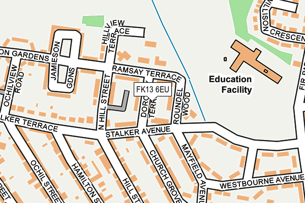 FK13 6EU map - OS OpenMap – Local (Ordnance Survey) FK13 6EU map - OS OpenMap – Local (Ordnance Survey)