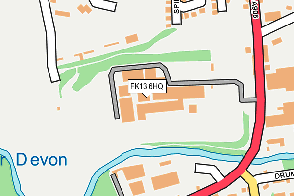 FK13 6HQ map - OS OpenMap – Local (Ordnance Survey) FK13 6HQ map - OS OpenMap – Local (Ordnance Survey)