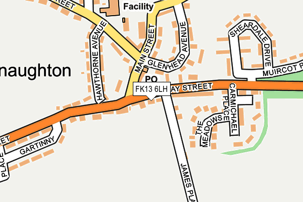 FK13 6LH map - OS OpenMap – Local (Ordnance Survey) FK13 6LH map - OS OpenMap – Local (Ordnance Survey)