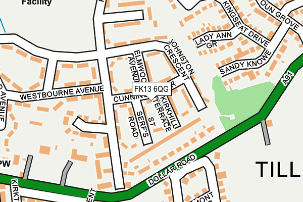 FK13 6QG map - OS OpenMap – Local (Ordnance Survey) FK13 6QG map - OS OpenMap – Local (Ordnance Survey)