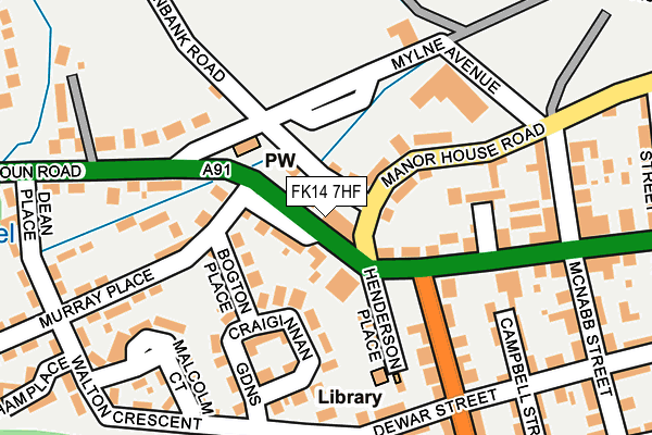 FK14 7HF map - OS OpenMap – Local (Ordnance Survey) FK14 7HF map - OS OpenMap – Local (Ordnance Survey)