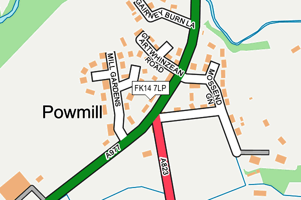 FK14 7LP map - OS OpenMap – Local (Ordnance Survey) FK14 7LP map - OS OpenMap – Local (Ordnance Survey)