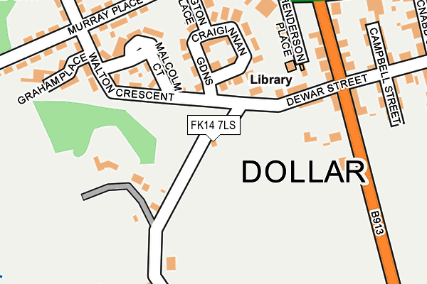 FK14 7LS map - OS OpenMap – Local (Ordnance Survey) FK14 7LS map - OS OpenMap – Local (Ordnance Survey)