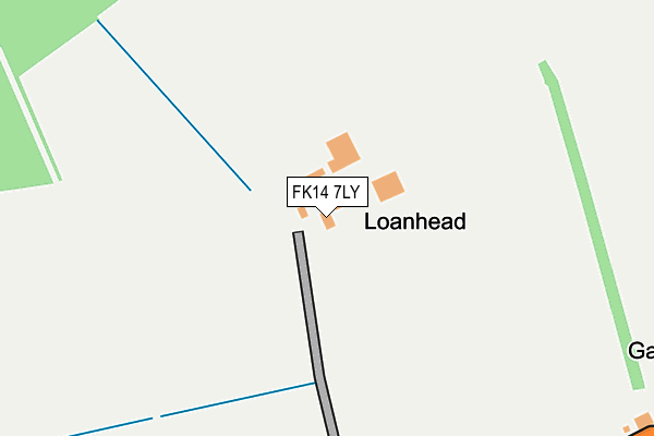 FK14 7LY map - OS OpenMap – Local (Ordnance Survey) FK14 7LY map - OS OpenMap – Local (Ordnance Survey)