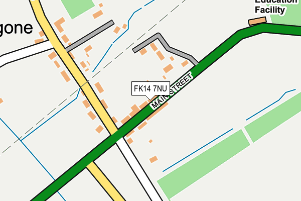 FK14 7NU map - OS OpenMap – Local (Ordnance Survey) FK14 7NU map - OS OpenMap – Local (Ordnance Survey)