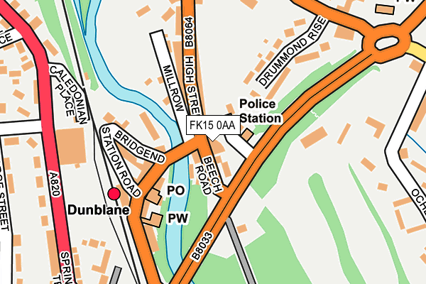 FK15 0AA map - OS OpenMap – Local (Ordnance Survey) FK15 0AA map - OS OpenMap – Local (Ordnance Survey)