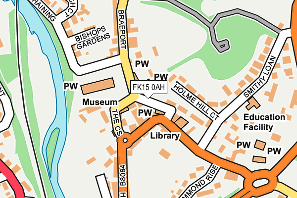 FK15 0AH map - OS OpenMap – Local (Ordnance Survey) FK15 0AH map - OS OpenMap – Local (Ordnance Survey)