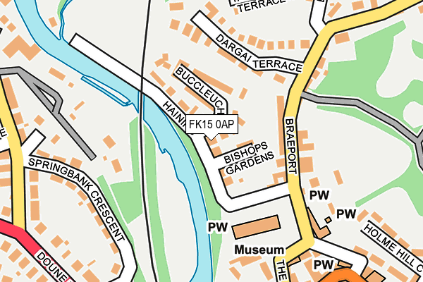 FK15 0AP map - OS OpenMap – Local (Ordnance Survey) FK15 0AP map - OS OpenMap – Local (Ordnance Survey)