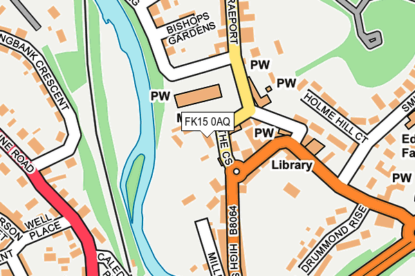 FK15 0AQ map - OS OpenMap – Local (Ordnance Survey) FK15 0AQ map - OS OpenMap – Local (Ordnance Survey)