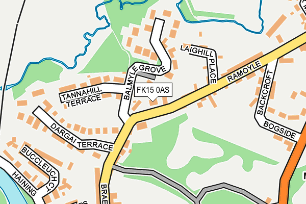 FK15 0AS map - OS OpenMap – Local (Ordnance Survey) FK15 0AS map - OS OpenMap – Local (Ordnance Survey)
