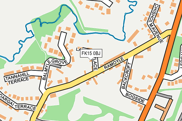 FK15 0BJ map - OS OpenMap – Local (Ordnance Survey) FK15 0BJ map - OS OpenMap – Local (Ordnance Survey)
