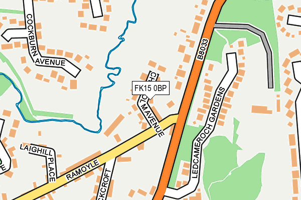 FK15 0BP map - OS OpenMap – Local (Ordnance Survey) FK15 0BP map - OS OpenMap – Local (Ordnance Survey)