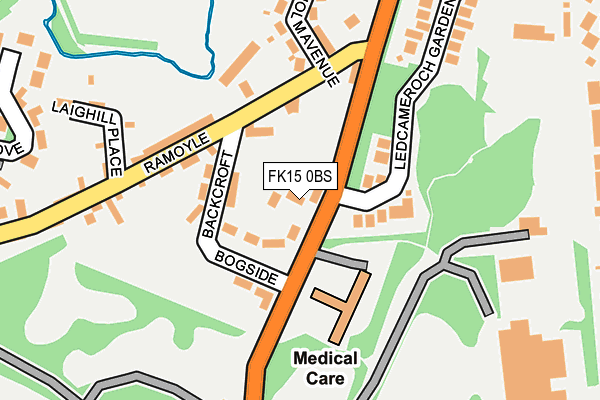 FK15 0BS map - OS OpenMap – Local (Ordnance Survey) FK15 0BS map - OS OpenMap – Local (Ordnance Survey)