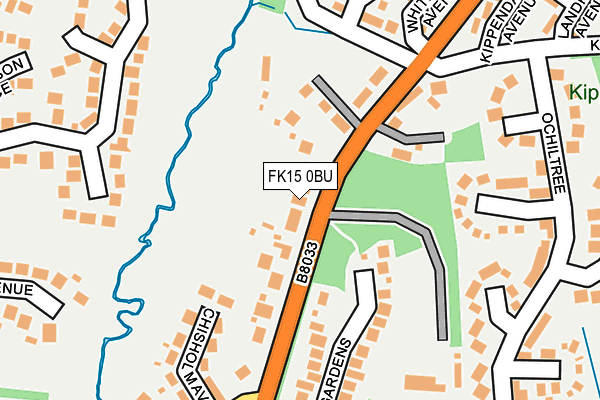 FK15 0BU map - OS OpenMap – Local (Ordnance Survey) FK15 0BU map - OS OpenMap – Local (Ordnance Survey)