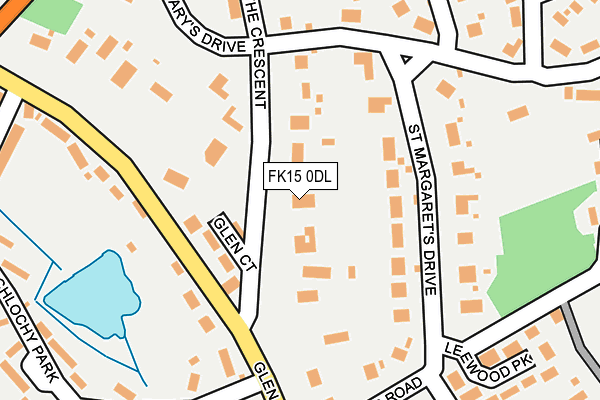 FK15 0DL map - OS OpenMap – Local (Ordnance Survey) FK15 0DL map - OS OpenMap – Local (Ordnance Survey)