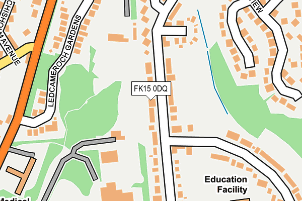 FK15 0DQ map - OS OpenMap – Local (Ordnance Survey) FK15 0DQ map - OS OpenMap – Local (Ordnance Survey)