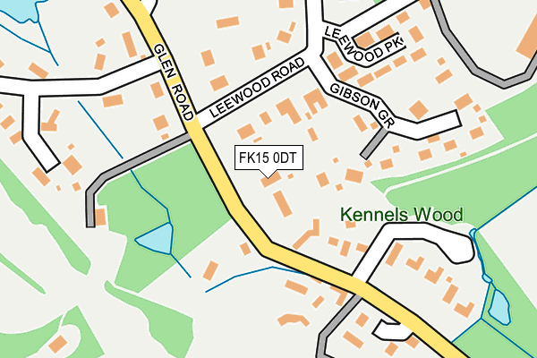 FK15 0DT map - OS OpenMap – Local (Ordnance Survey) FK15 0DT map - OS OpenMap – Local (Ordnance Survey)