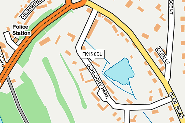 FK15 0DU map - OS OpenMap – Local (Ordnance Survey) FK15 0DU map - OS OpenMap – Local (Ordnance Survey)