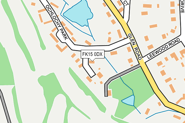 FK15 0DX map - OS OpenMap – Local (Ordnance Survey) FK15 0DX map - OS OpenMap – Local (Ordnance Survey)
