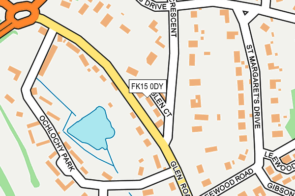 FK15 0DY map - OS OpenMap – Local (Ordnance Survey) FK15 0DY map - OS OpenMap – Local (Ordnance Survey)