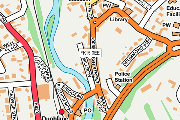FK15 0EE map - OS OpenMap – Local (Ordnance Survey) FK15 0EE map - OS OpenMap – Local (Ordnance Survey)