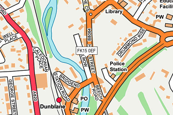 FK15 0EF map - OS OpenMap – Local (Ordnance Survey) FK15 0EF map - OS OpenMap – Local (Ordnance Survey)