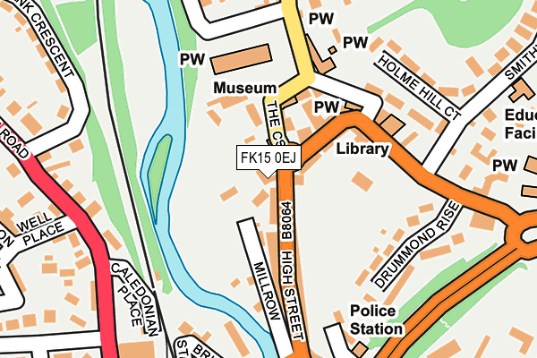 FK15 0EJ map - OS OpenMap – Local (Ordnance Survey) FK15 0EJ map - OS OpenMap – Local (Ordnance Survey)