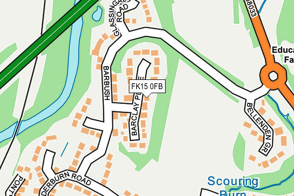 FK15 0FB map - OS OpenMap – Local (Ordnance Survey) FK15 0FB map - OS OpenMap – Local (Ordnance Survey)