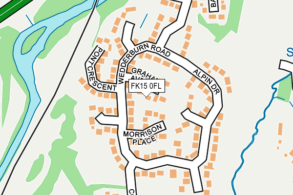 FK15 0FL map - OS OpenMap – Local (Ordnance Survey) FK15 0FL map - OS OpenMap – Local (Ordnance Survey)